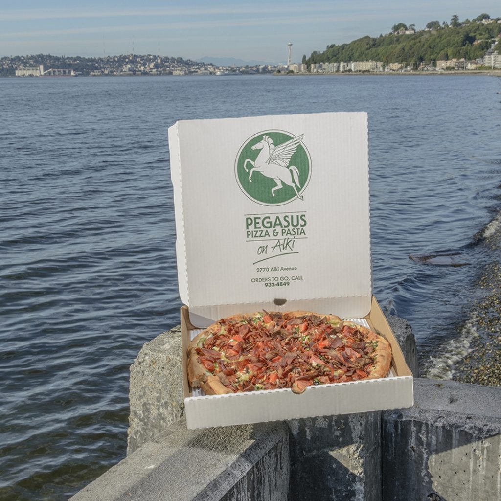 Best lunch on Alki Beach at Pegasus Pizza and Pasta